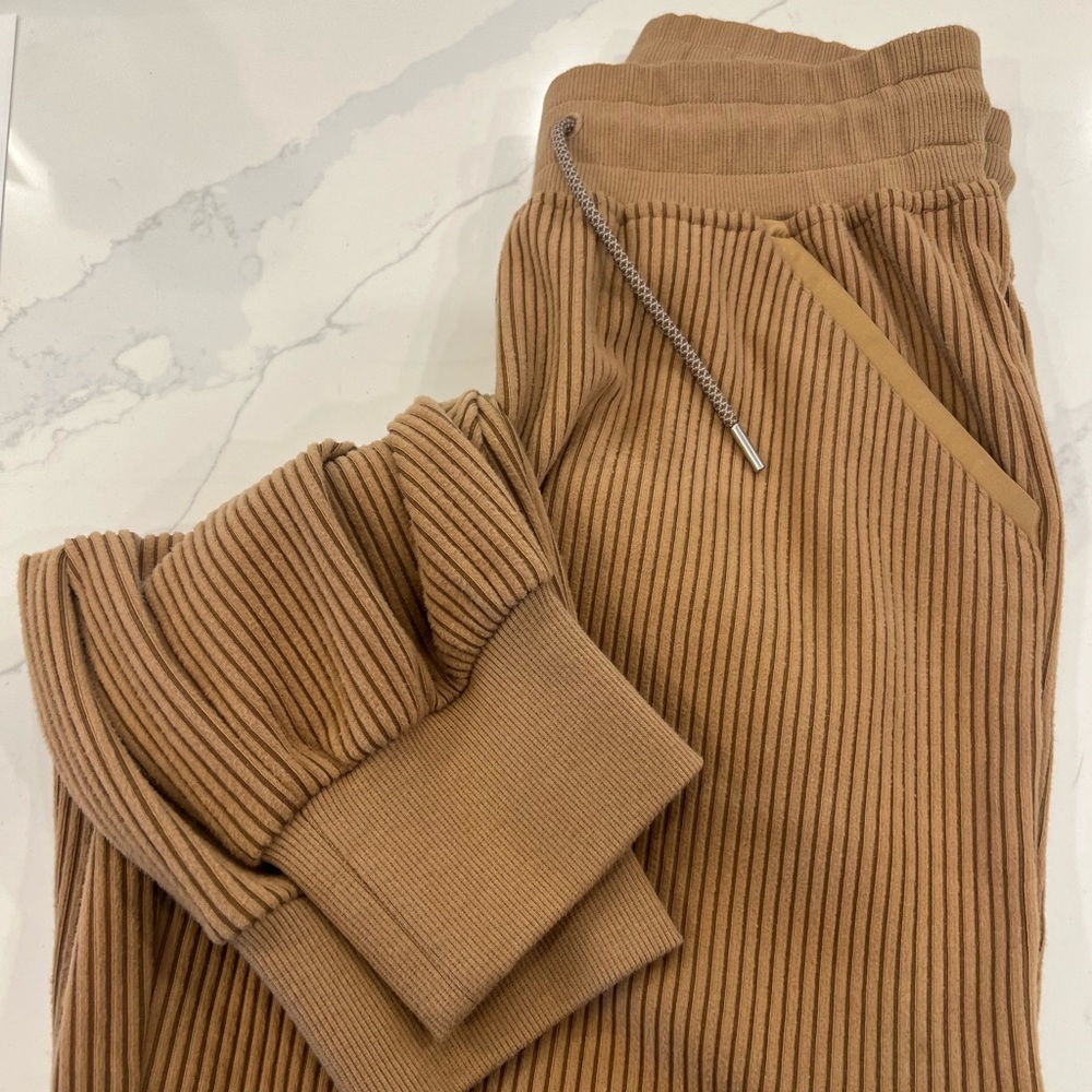 Varley Tan Ribbed Track Jacket - Picture 2 of 5